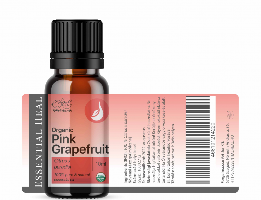 Organikus Pink Grapefruit illóolaj