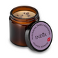 India Cosmetics illat- és masszázsgyertya kenderolajjal -(levendula darabokkal)